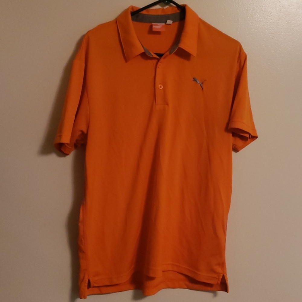 *Puma* Golf polo ~ Orange ~ Size L